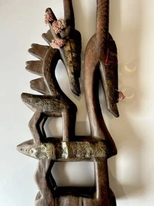 Collectable Vtg Bamana Chi Wara Headdress Mali African 28”Tall,Gorgeous Piece - Picture 1 of 21