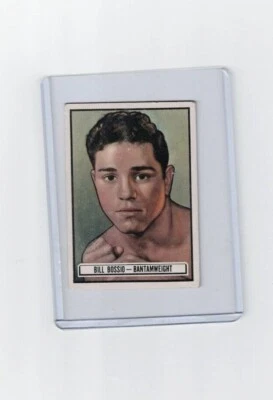 1951 RINGSIDE boxing trading card BILL BOSSIO #76 in hard sleeve NICE! - Image 1 of 2