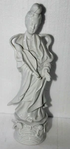 Asian Porcelain Goddess Figurine Kwan-Yin Mother of Mercy #1233 HOMCO 11.5" tall - Picture 1 of 10