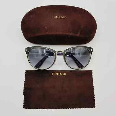 TOM FORD Womens Authentic Nina TF373 Matte Gold Deep Purple Sunglasses w/ case - image 1 of 4