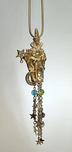 KIRKS FOLLY WIZARD Brooch & Necklace Together! Retired Fun & Whimsical Stars 28" - Picture 1 of 10