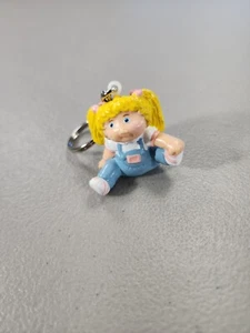 Cabbage Patch Kids Keychain Keyring 1991 Blonde Hair & Pigtails Unused - Picture 1 of 4