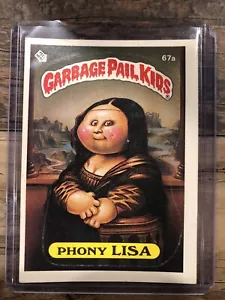 Topps Garbage Pail Kids 1985 serie 2 Phony Lisa 67a Live Mike Back - Foto 1 di 2