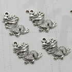  20pcs Alloy Dragon Shape Pendants Charms DIY Jewelry Making Accessory for