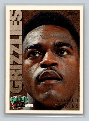 1995-96 Topps #174 Gerald Wilkins Vancouver Grizzlies Basketball Card - Image 1 of 2