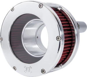 Feuling BA Series Air Cleaner Kit Chrome - Clear Cover - Red 5438 - Picture 1 of 1
