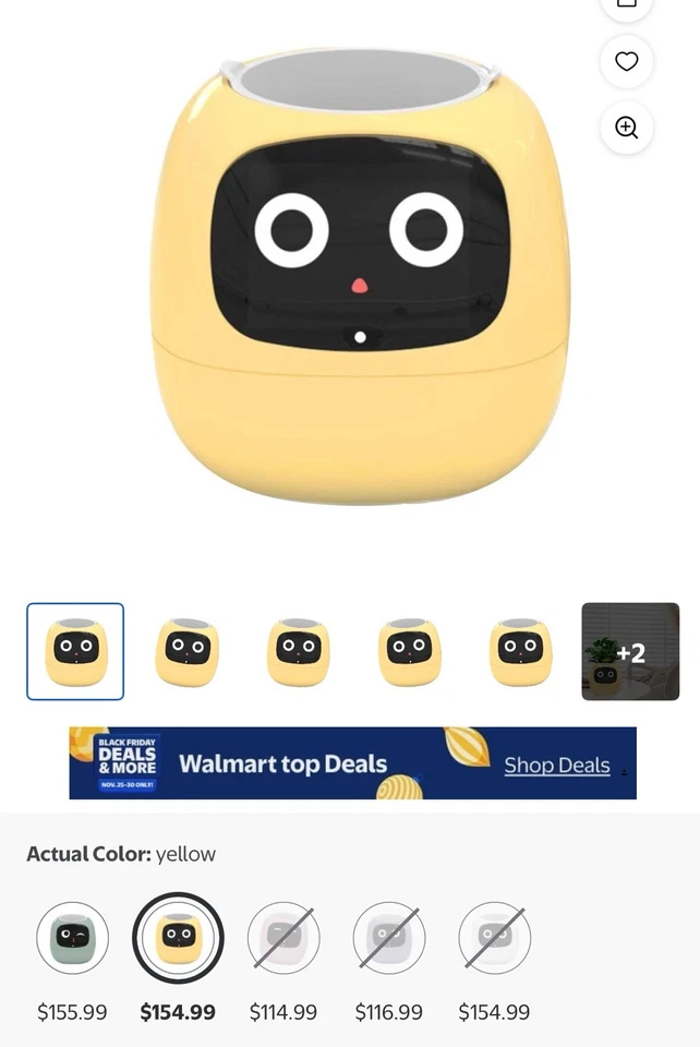 Plantadora inteligente Ivy: sensores de IA, 49 expresiones, solución divertida y fácil para el cuidado de plantas Foto 1 de 4