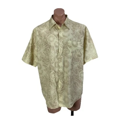 Camisa Hawaiana Vintage Años 90 Ocean Pacific OP Amarillo Floral Campamento XL Surf Luau Foto 1 de 4