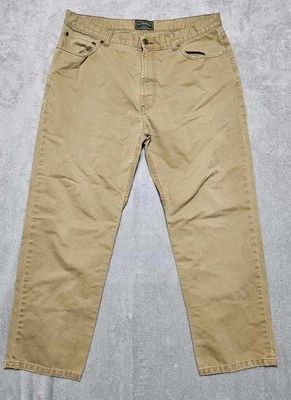 Pantalones de mezclilla CC Filson para hombre 38X30 caqui 5 bolsillos de lona Foto 1 de 4