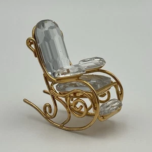 VTG Swarovski Crystal Memories Miniature "Times Past" Rocking Chair Figurine - Picture 1 of 7