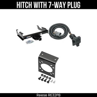 Trailer Hitch + 7 Way Wiring For 63-87 Chevy GMC C/K 99-00 Ford F-350 Super Duty - Image 1 of 4