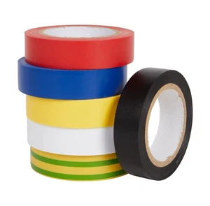 Rouleau de Ruban Adhésif PVC Isolant 10m x 15mm Chatterton Electricien Câble Fil - Foto 1 di 1