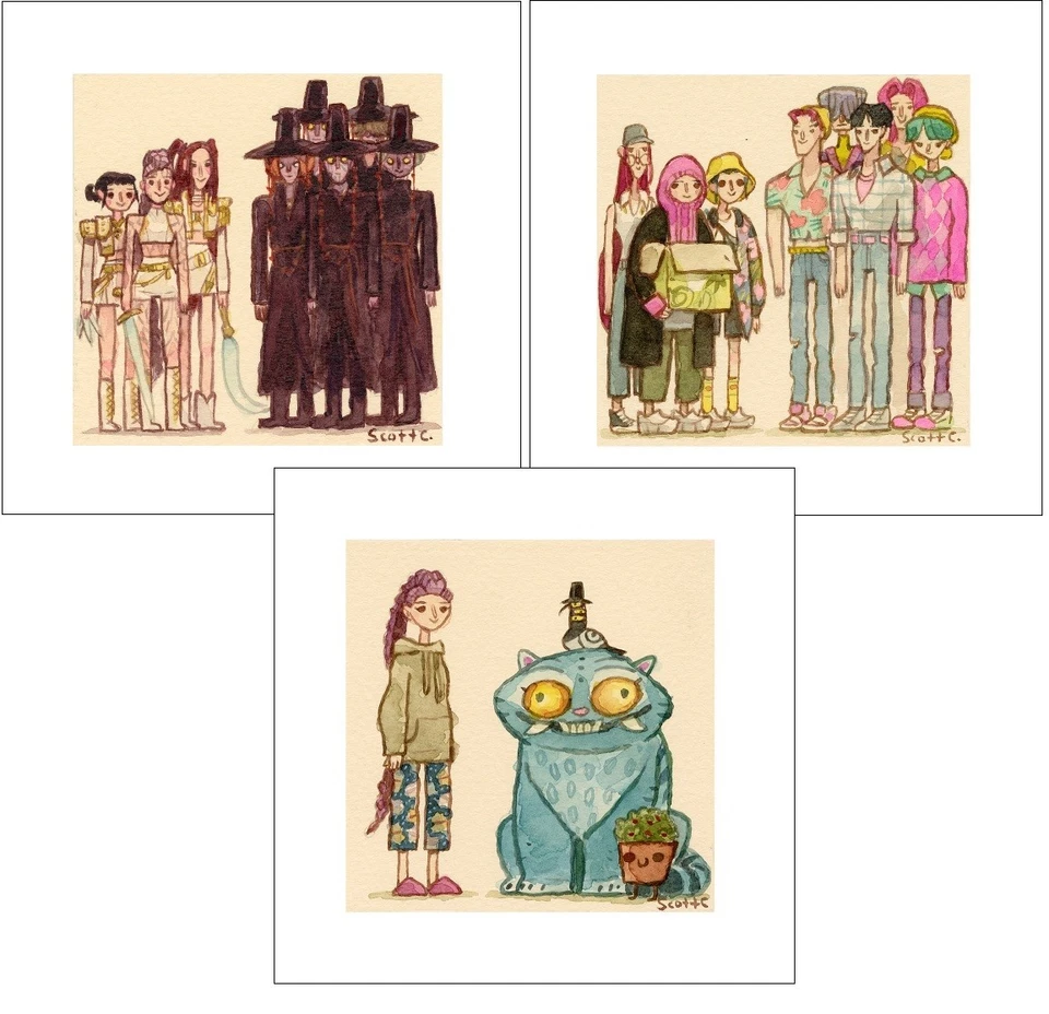 Scott C Great showdowns  2025 KPop Demon Hunter 3 signed print print - Image 1 of 1