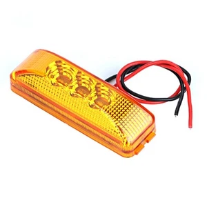 ˜2pcs 3 LED Car Light Side Signal Lamp Highlight For Truck Yellow - Picture 1 of 7