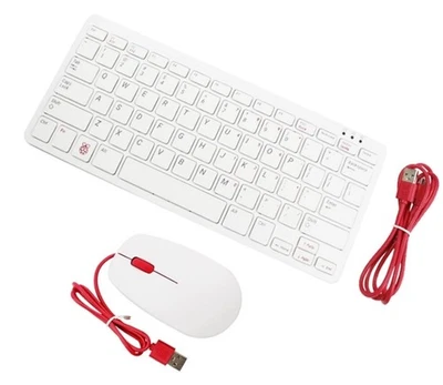 Official Raspberry Pi Keyboard Hub + Mouse (Red/White) | USB Ports - Image 1 of 4