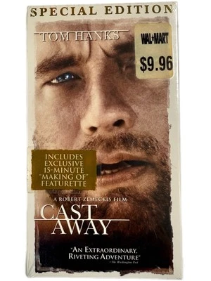 Cast Away VHS Sealed Special Edition Tom Hanks 2000 Fox Video Rare NEW - Image 1 of 4