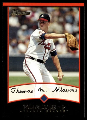 2001 Bowman Tom Glavine #97 Atlanta Braves - Image 1 of 2