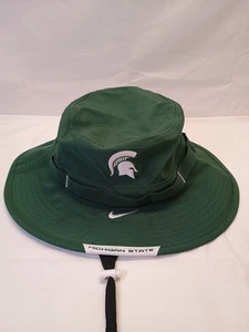 Michigan State Spartans Bucket Hat Mens M/L Nike Apex Dri Fit NWT Field MSU - Picture 1 of 9