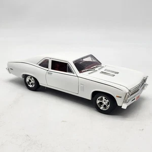 Johnny Lightning 1:24 1969 Chevy Nova SS Diecast White Muscle Car Loose  - Picture 1 of 13