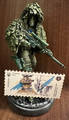 Special Operation Forces Sniper Statuette Rifle Cover Uniform Flag Jacket Patch - Image 1 of 4