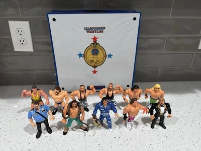 Lote de 11 figuras de acción de lucha libre vintage de 5" Hasbro Titan Sports de la década de 1990 de la WWF Foto 1 de 4