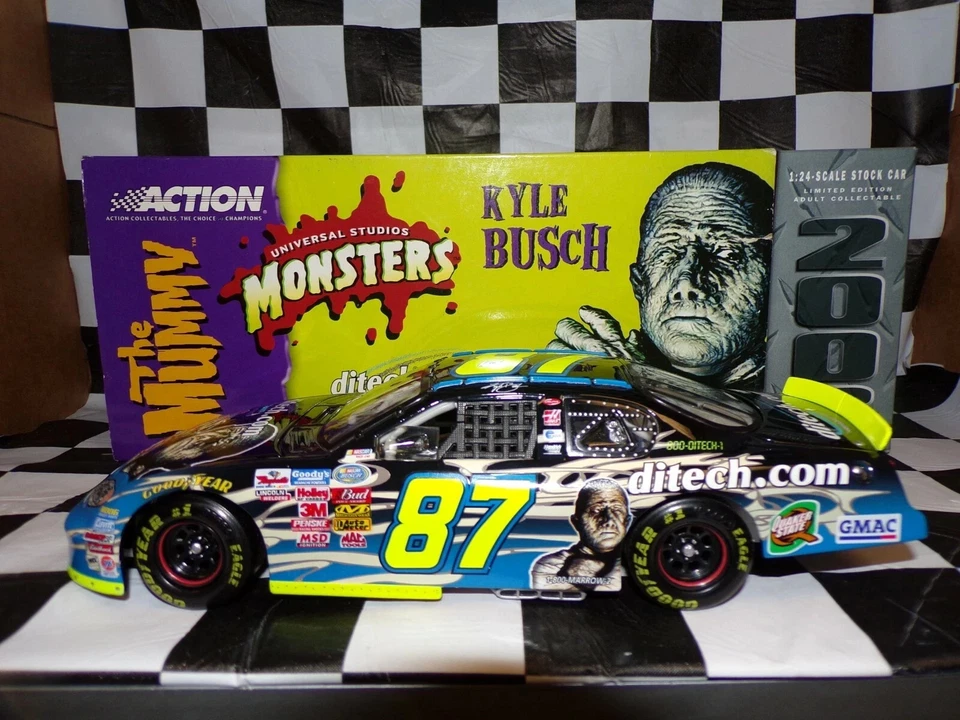 Action Kyle Busch #87 Ditech.com/monsters The Mummy 2003 Monte Carlo 1 of 3 372