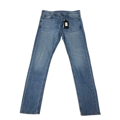 NWT rag bone Lincoln Fit 1 Skinny Stretch Jeans Mens 34x32 Blue Denim Authentic - Image 1 of 4