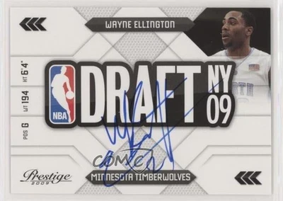 2009 Panini Prestige NBA Draft Class Signatures Wayne Ellington Rookie Auto RC - Image 1 of 2