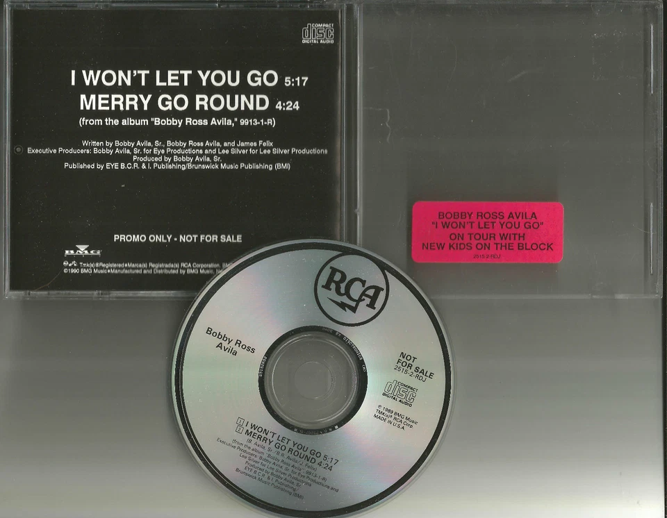 BOBBY ROSS AVILA I won’t / Merry Go Round NEW KIDS ON THE BLOCK STICKER PROMO CD - Image 1 of 1