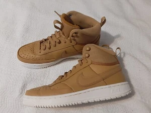Nike COURT VISION MID WINTER Sneakers Wheat Elemental Gold DR7882-700 Size 8 - Picture 1 of 15