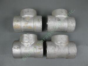 4 NEW 1-1/2" SS-304 Stainless Steel Forged Female Socket Weld 1.5 Tee Class #150
