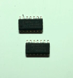 HEF4073BT Triple 3-input AND gate SOIC-14 SMD NXP genuine part x2 pcs - Picture 1 of 1