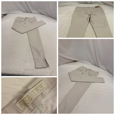 Zara Basic Jeans Sz 4 White Skinny Cotton Poly Stretch Md Turkey YGI Y1-870 - Image 1 of 4