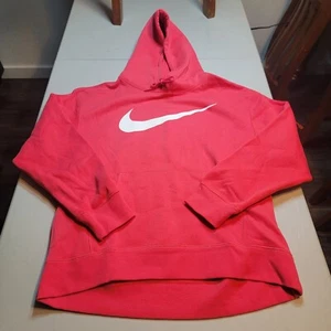 Nike SB Big Swoosh Logo Pullover Hoodie Red CW5615-646 Mens Size XL - Picture 1 of 7