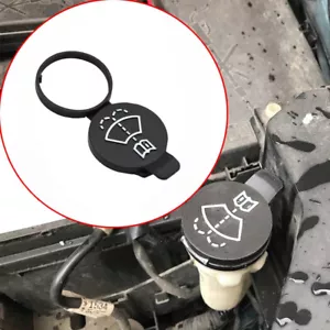 1pc Car Windshield Wiper Washer Fluid Reservoir Tank Bottle Pot Cap Cover Lid - Picture 1 of 13
