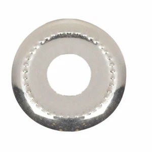 Lot of 2... 1 1/8" beaded nickel check rings TV-174X - Picture 1 of 2
