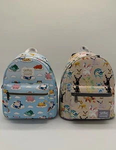 NEW Loungefly Pokemon Sleeping & Eevee Evolutions Mini Backpack - Picture 1 of 6