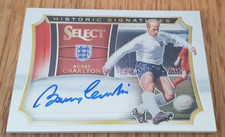 ⚽PANINI 2015/16 SELECT SOCCER HISTORIC BOBBY CHARLTON AUTO AUTOGRAPH CARD #/125
