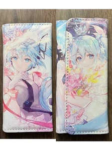 UK Seller Hatsune Miku PU Leather Long Coins Cute Wallet Anime Purse - Picture 1 of 4