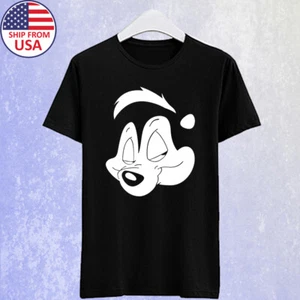 Pepe Le Pew dibujos animados para hombre negro talla S-5XL - Imagen 1 de 1