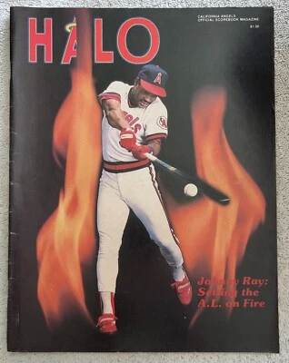 1988 Halo, California Angels Scorebook Magazine, NY Yankees Series - Image 1 of 2