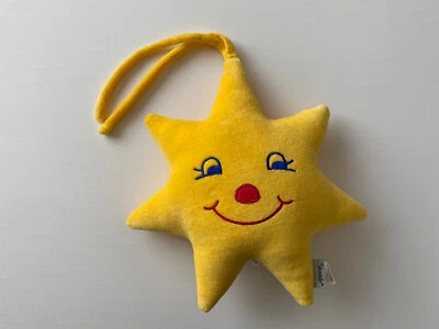 Sterntaler Alemán Peluche Amarillo Sol Bebé Cuna Tirar Cuerda Canción de Cuna Chupete Foto 1 de 4