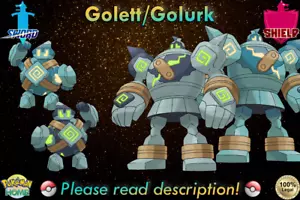 ⚔️Golett Golurk 6IV🛡️Escudo Espada Pokémon HOGAR (💯Legal) - Imagen 1 de 21