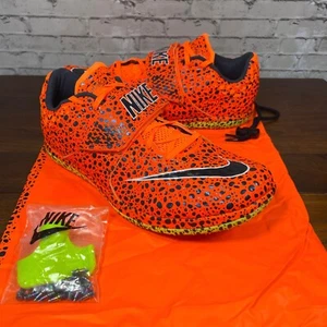 NIKE x Kim Jones Zoom HJ Elite High Jump Track Shoes FZ5435-900 Orange SIZE 10 - Picture 1 of 13
