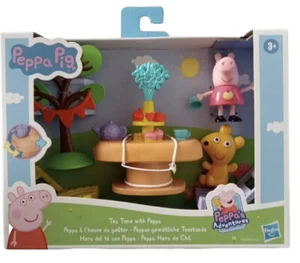 Peppa Pig Peppa's Adventures Tea Time with Peppa and Teddy Playset - Picture 1 of 2