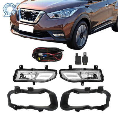 For Nissan Kicks 2017-2019 Front Bumper Fog Lights Fog Lamps Left&Right Side Foto 1 de 4