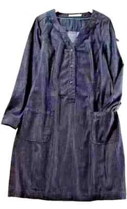 Boden Denim Shirt dress UK 12 R, Dark Denim Womens Button Up New - Picture 1 of 1