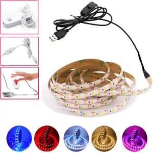 Striscia LED 5V Luci USB TV Retroilluminazione Nastro Flessibile Cucina Luce Batteria Box - Foto 1 di 19