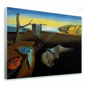 Die Beharrlichkeit der Erinnerung schmelzende Uhr von Salvador Dali | Leinwand (gerollt) | - Bild 1 von 19