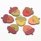 Acorn Shapes Wooden Buttons 2 Holed Style Design Accessories For Sewing Crafting